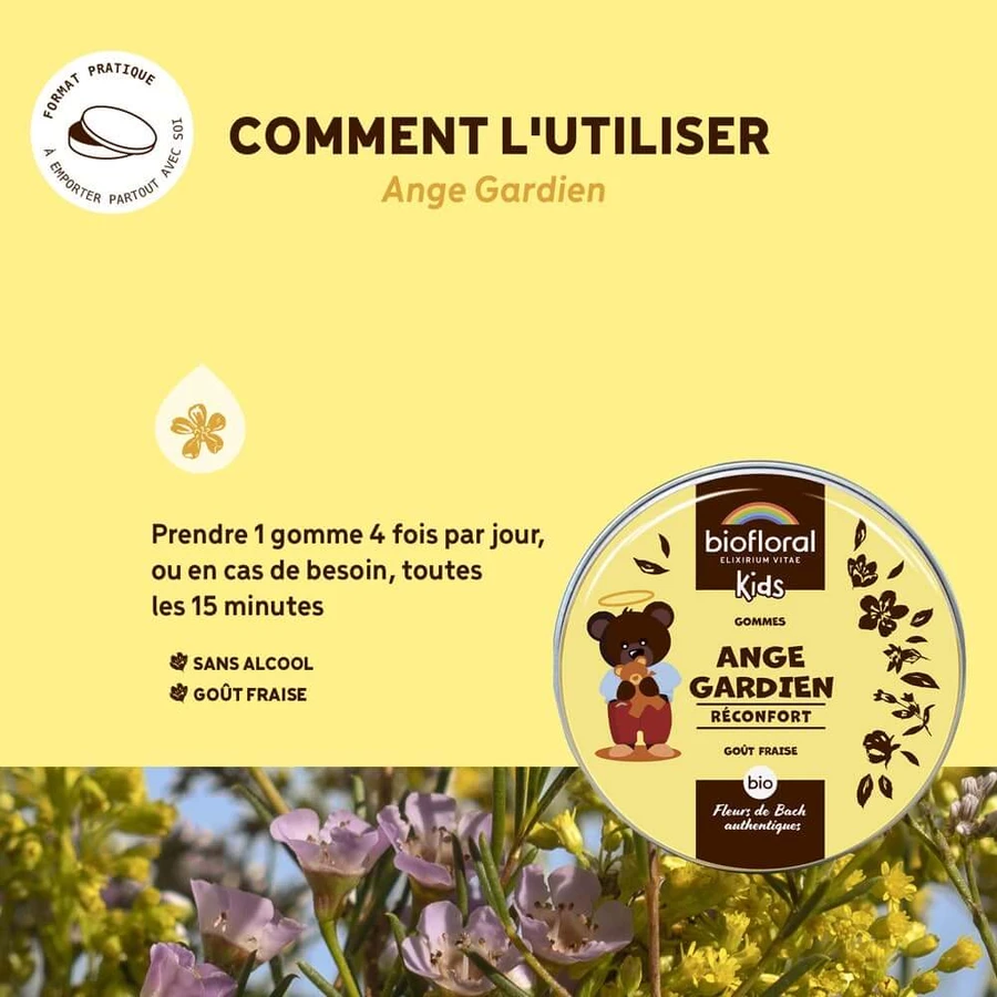 Biofloral Niños Ángel de la Guarda Confort Goma de Mascar Bio 45g