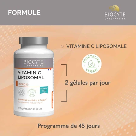 Biocyte Health Vitamins C Liposomal Gelules 90 Capsules