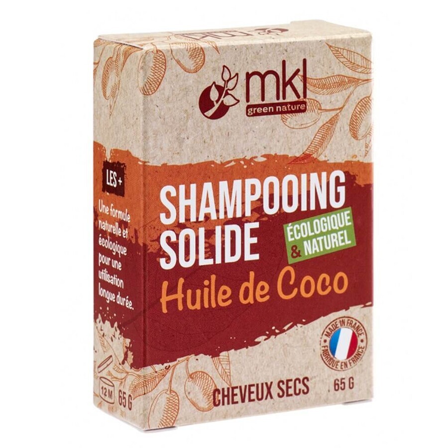 Mkl Coconut Oil Solid Shampoo 65gr Dry Hair