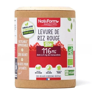 Nat&Form Levadura Roja de Arroz Bio 200 cápsulas