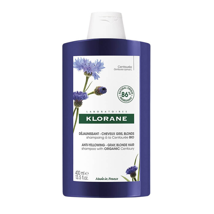 Klorane Centaurea Shampoo anti-yellow organic 400ml