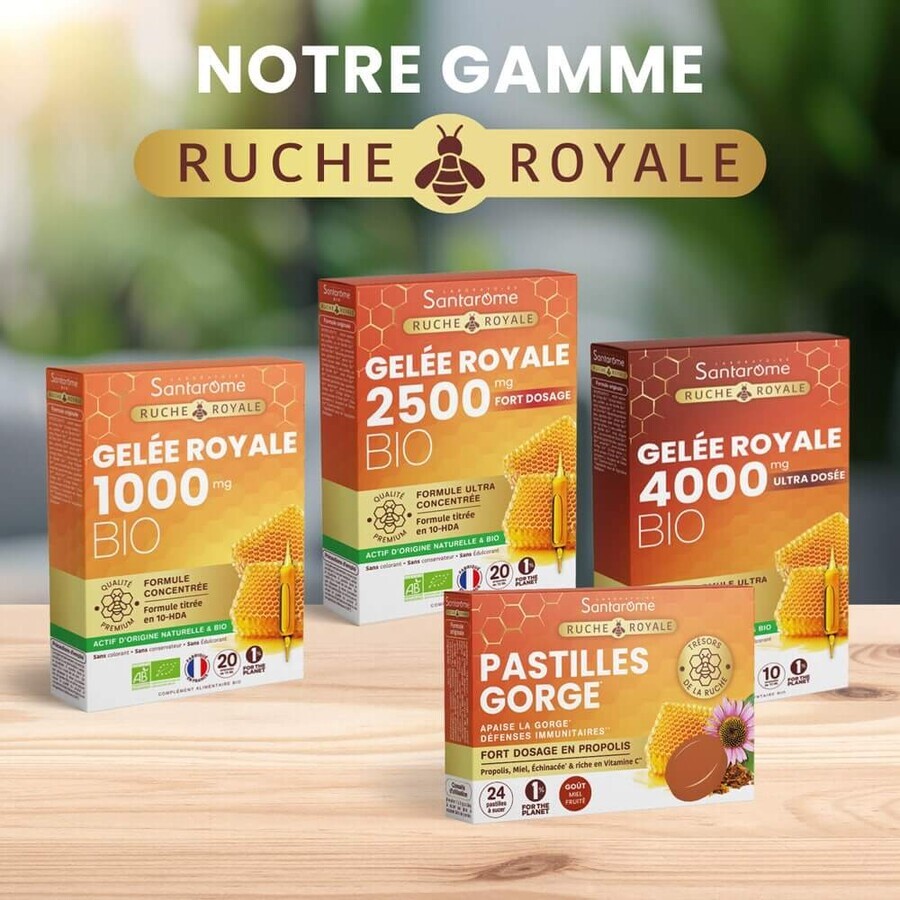 Santarome Organic Royal Jelly 4000 MG 10 Ampoules