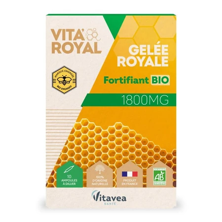 Vitavea Santé Vita'Royal Gelee Royale Bio Fortifiant 10 ampoules