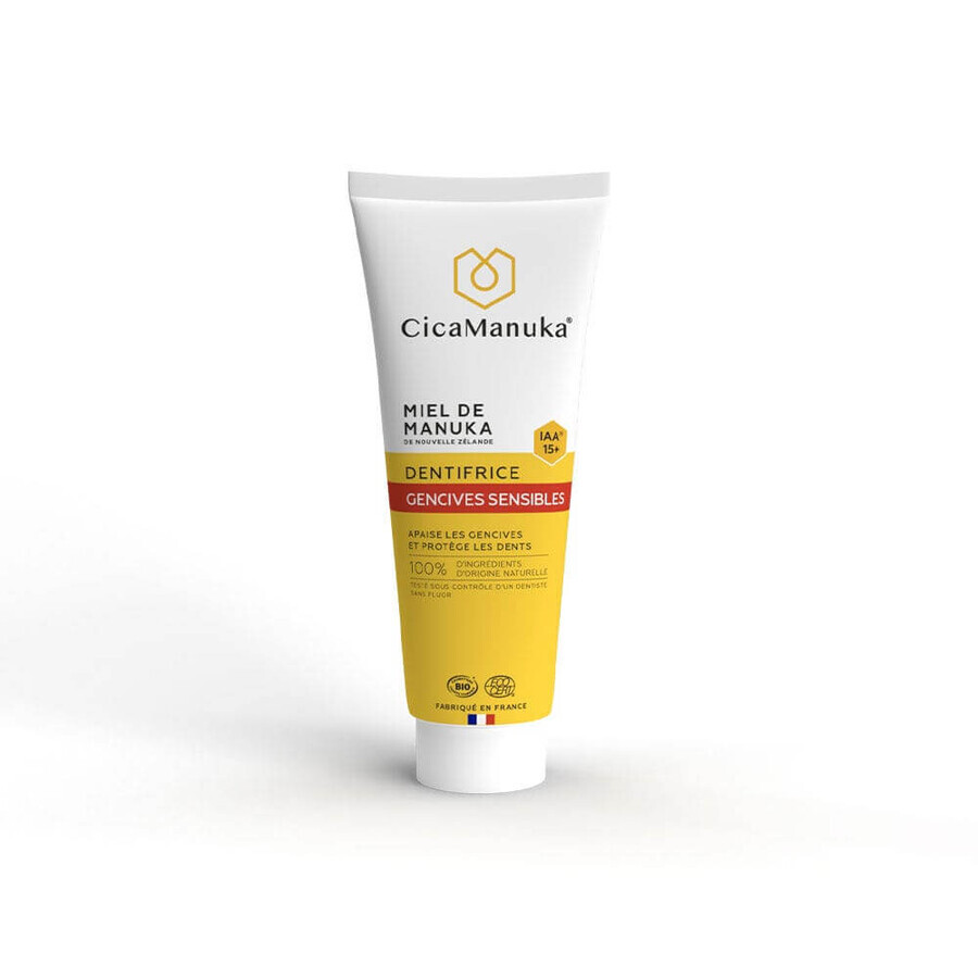 Cumpără Pastă de dinți Cica Manuka pentru gingii sensibile cu miere de manuka IAA15+ 75ml Pastă de dinți Cica Manuka pentru gingii sensibile cu miere de manuka IAA15+ 75ml