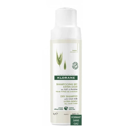 Klorane Havermelk Extra milde droogshampoo zonder gas voor alle haartypes 50g