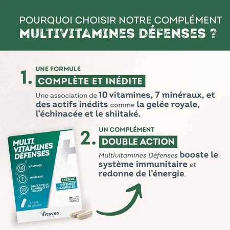 Vitavea Santé Multivitaminas Defensas Naturales 30 cápsulas