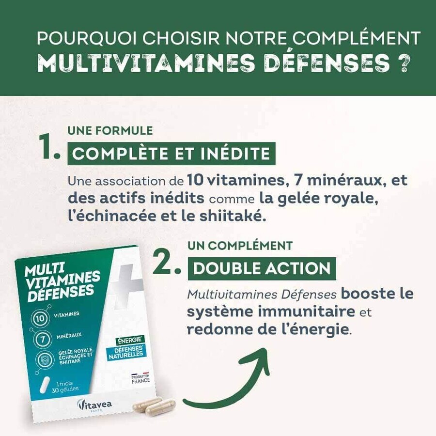 Vitavea Santé Multivitamine Difese naturali 30 capsule