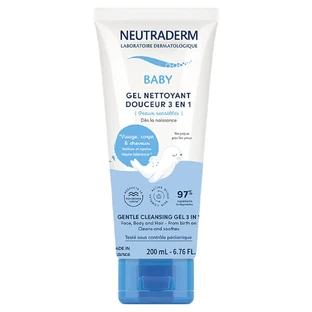 Neutraderm Baby Gel nettoyant douceur 3 en 1 Peaux sensibles 200ml