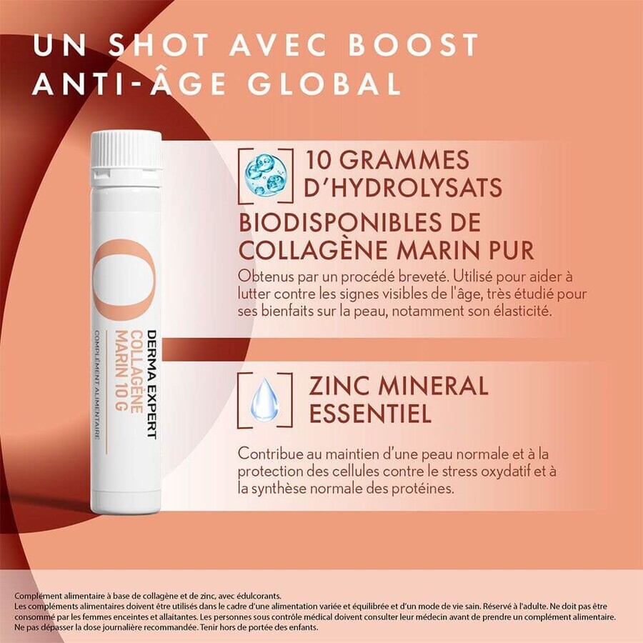Oenobiol Derma Expert Marine Collageen Anti-Ageing Rimpels 10 shots