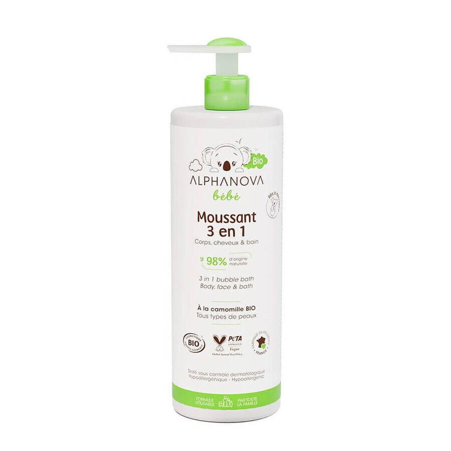 Buy Alphanova Bébé Bebe Moussant 3 En 1 Body and Hair and Bath Moussant Bio 500ml Alphanova Bébé Bebe Moussant 3 En 1 Body and Hair and Bath Moussant Bio 500ml