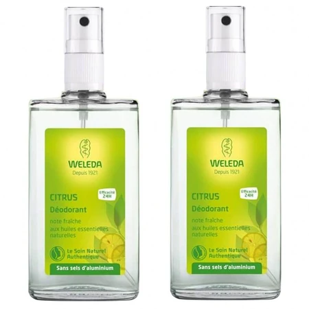 Weleda Citrus Déodorant Efficacite 24h 2x100ml