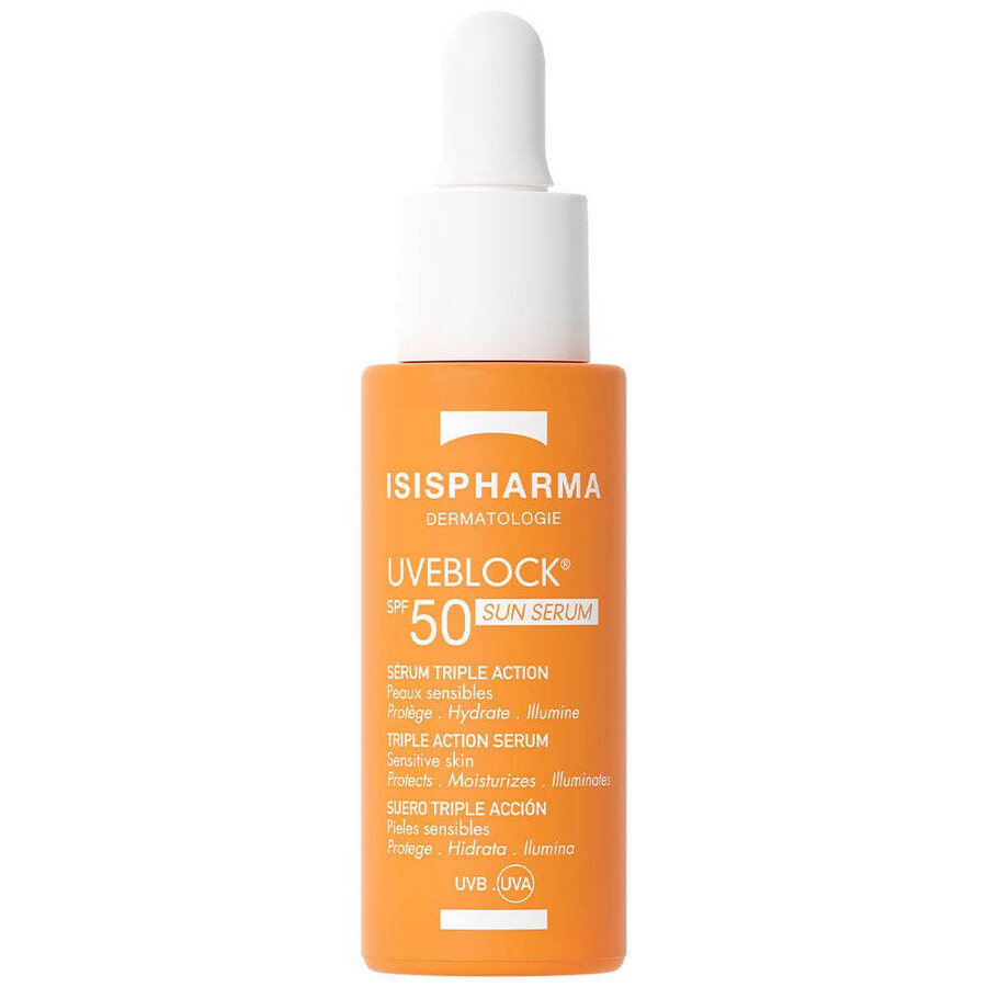 Acquista Isispharma Uveblock Sérum Triple Action SPF50 28ml Isispharma Uveblock Sérum Triple Action SPF50 28ml
