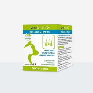 Vetoform Dog and Cat Dietary Coat and Skin Supplement 100g