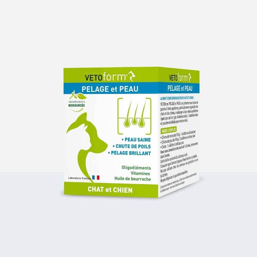 Vetoform Supliment dietetic pentru blană și piele pentru câini și pisici 100g