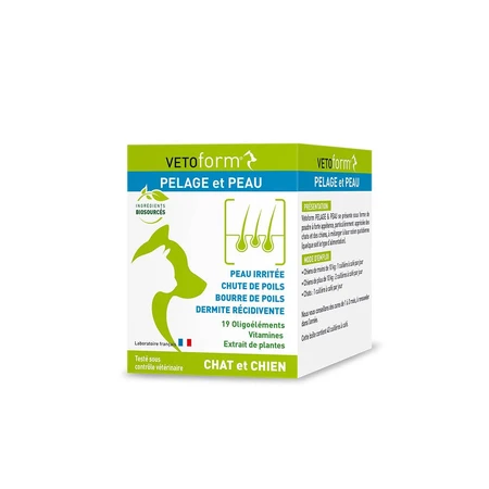 Vetoform Dog and Cat Dietary Coat and Skin Supplement 100g