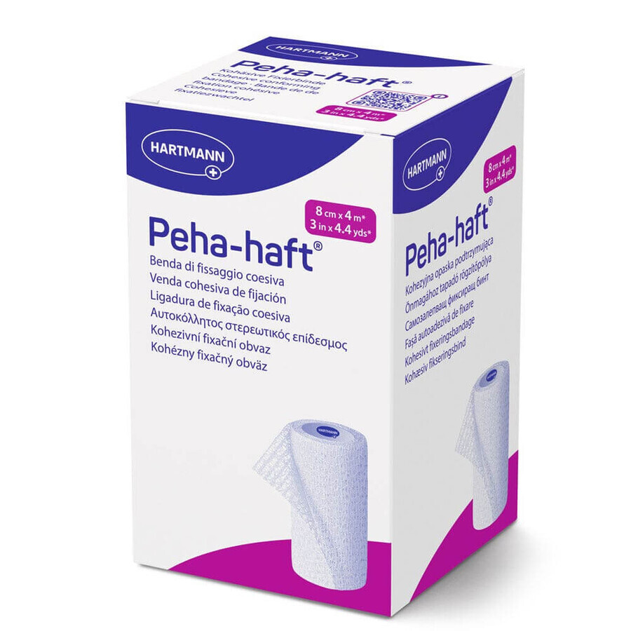 Hartmann Peha Haft Cohesive bandages 8cmx4m Latex-free x1