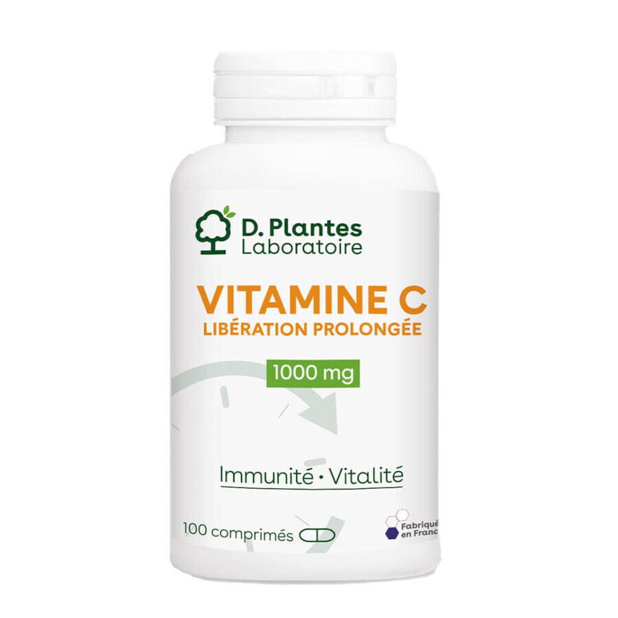 D. Plantes Vitamins C extended-release 1000mg Immunity and vitality 100 tablets
