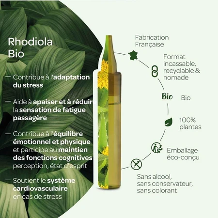 Superdiet Unidose de Rhodiola Orgánica Resistencia al Estrés 20 monodosis de 15 ml