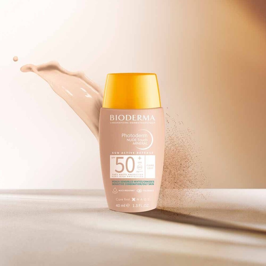 Bioderma Photoderm Mineral SPF50+ tinted nude skin effect NUDE Touch 40ml Bioderma Photoderm Mineral SPF50+ tinted nude skin effect NUDE Touch 40ml