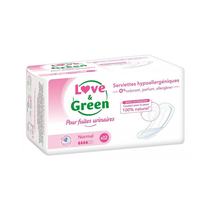 Love&Green Bladder Weakness 12 Towels Normal
