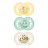 Mam Originele Symmetrische Fopspenen 18 maanden en ouder x3