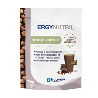 Nutergia ERGYNUTRIL Proteína Vegana de Avellana y Chocolate 350g