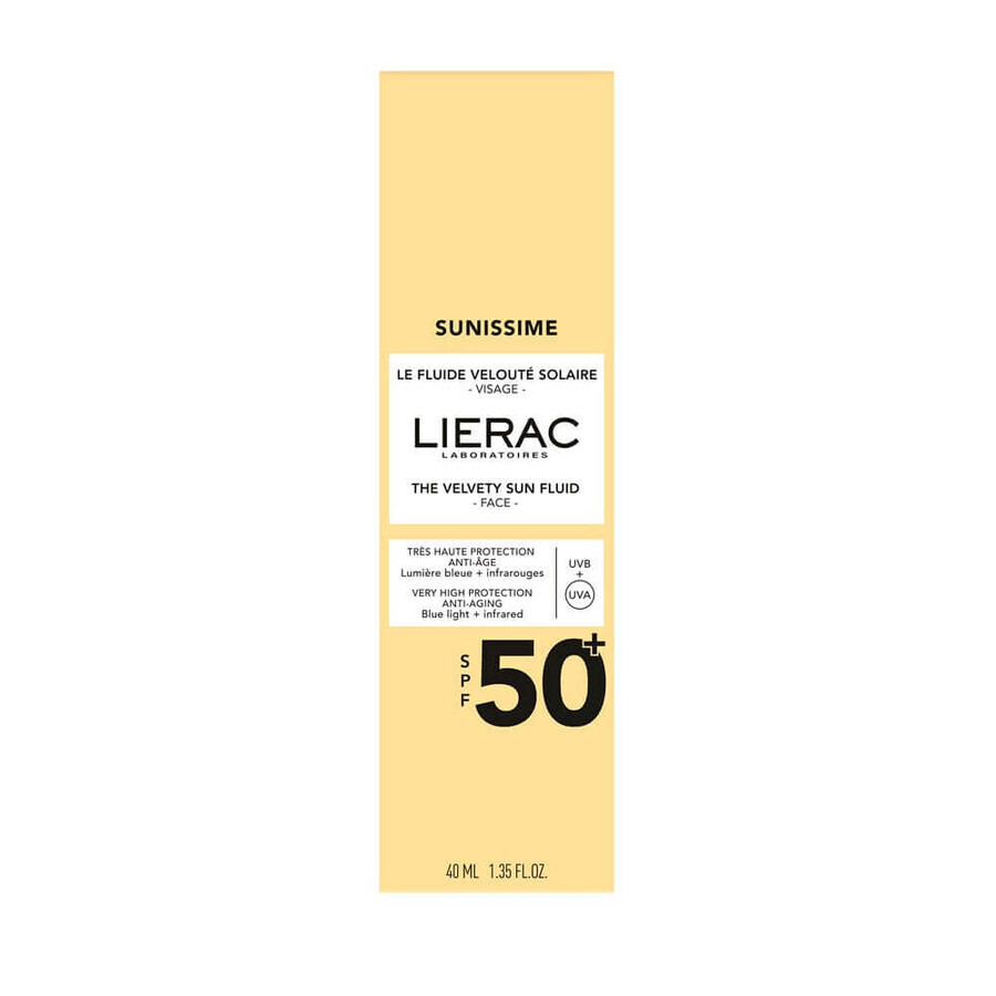 Lierac Sunissime Fluido Solar Protector Energizante Global Antiedad Spf50 Rostro 40ml