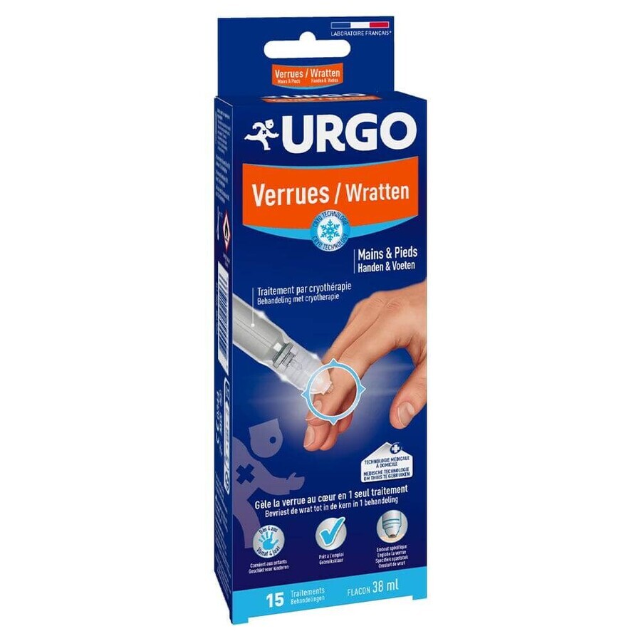Urgo Kryotherapie Behandlung von Warzen an Füßen und Händen 38ml