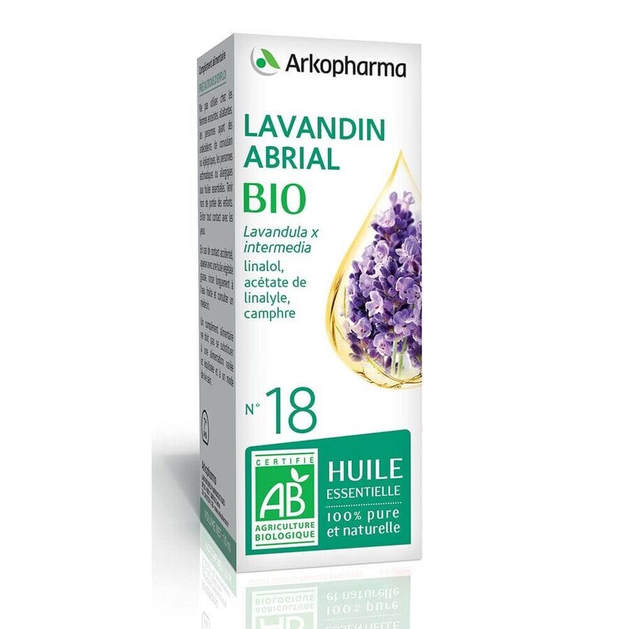 Arkopharma Arkoessentiel Huile Essentielle N°18 Lavandin Abrial (Lavanda X Intermedia) 10ml