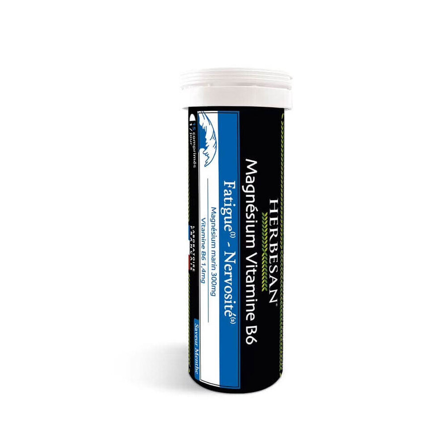 Herbesan Magneziu marin + vitamina B6 15 comprimate
