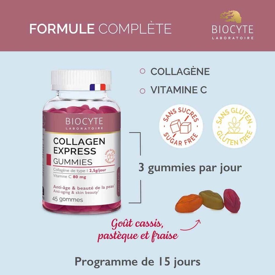 Biocyte Anti-Ageing Collagen Express 45 Radiergummis