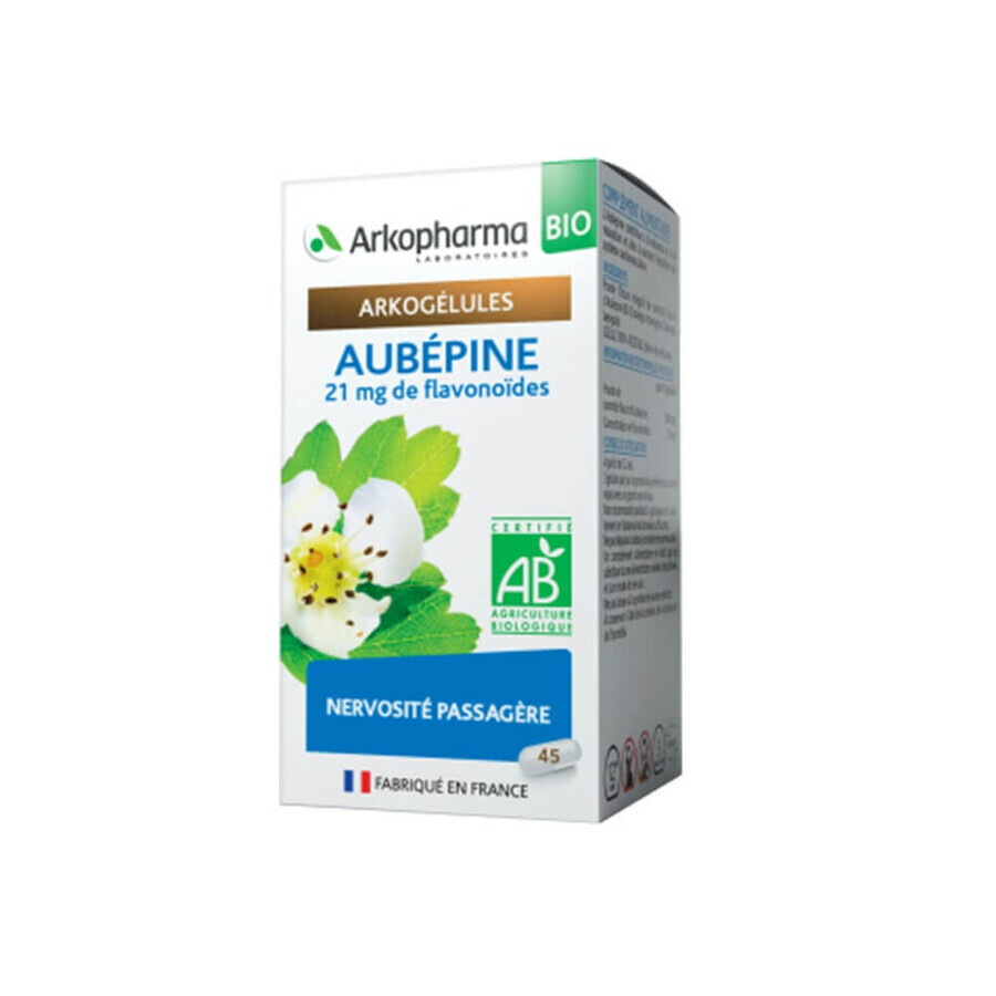 Arkopharma Arkocapsule Hawthorn Bio - 21mg Flavonoide - Nervozitate temporară 45 capsule