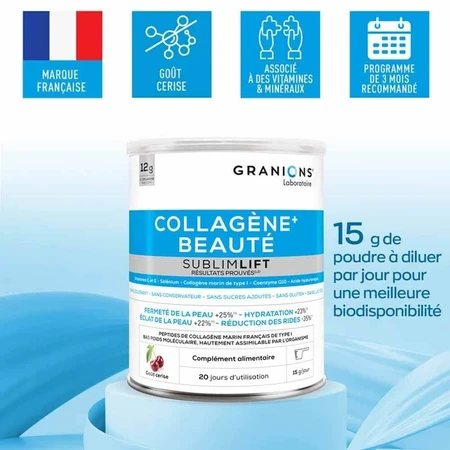 Granions SublimLift Collagène+ Beauté Anti-rides hydratation et éclat 300g