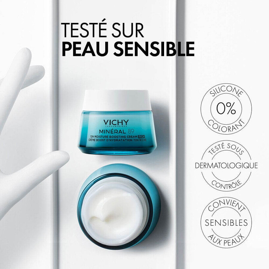 Vichy Mineral 89 Crema ricca 72H Moisture Boost Pelle secca 50ml Vichy Mineral 89 Crema ricca 72H Moisture Boost Pelle secca 50ml
