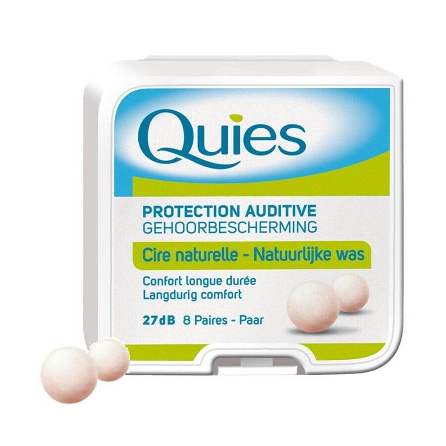 Quies Protection Auditive Cire 8 Paire