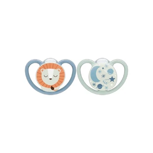 Nuk Space Sucettes physiologiques Nuit 6 a 18 mois x2