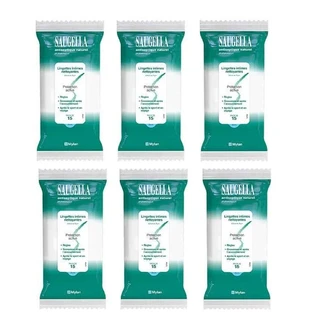 Saugella Antiseptic 15 Antiseptische Intieme Doekjes 6x15