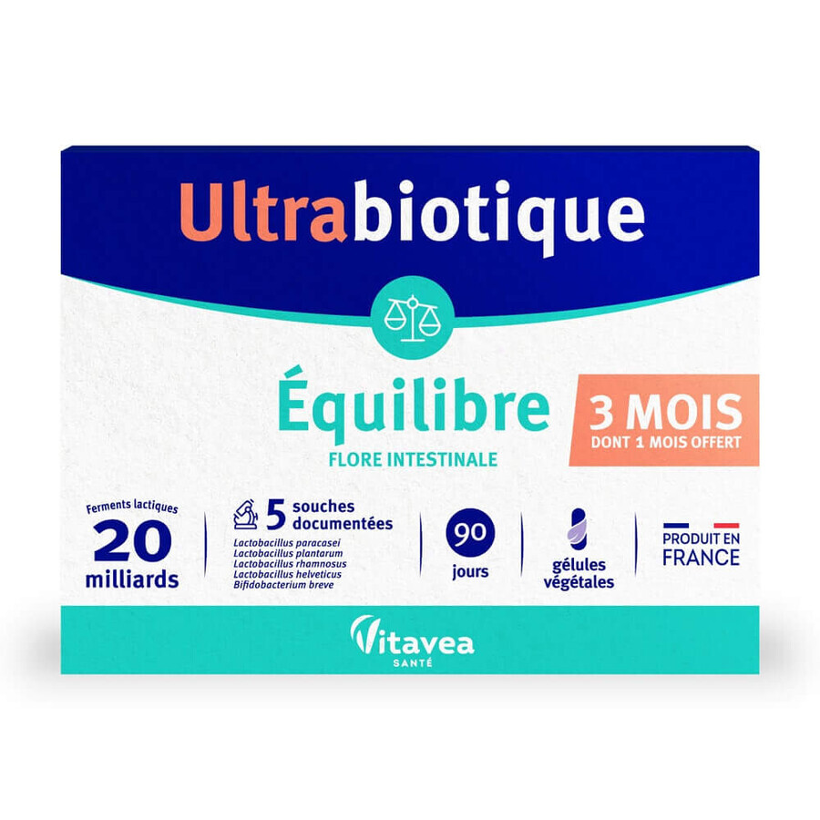 Vitavea Santé Balance Ultrabiotic Intestinal Flore 3x30 Gelule