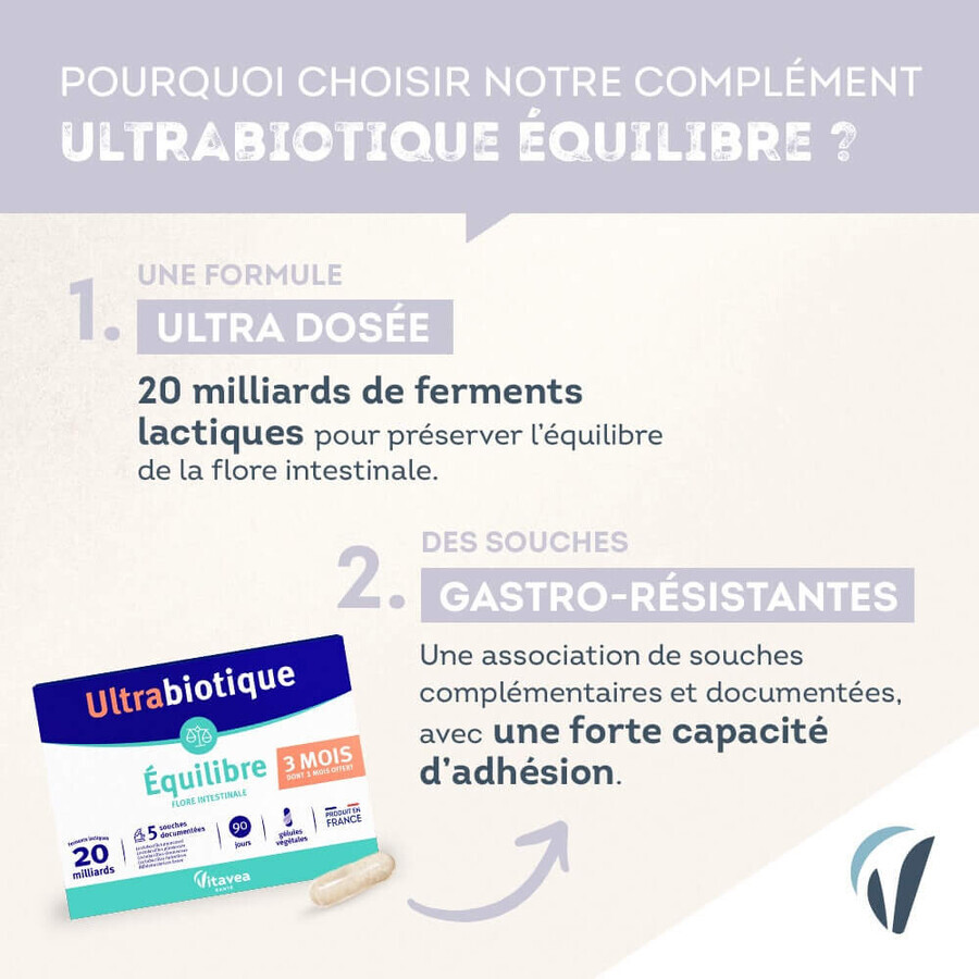 Vitavea Santé Balance Ultrabiotic Intestinal Flore 3x30 Gelule