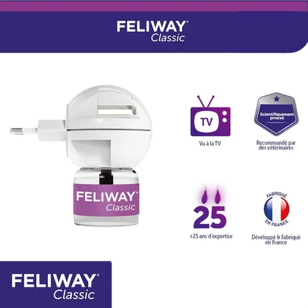 Feliway Classic elektrische feromoonverspreider + 48ml navulling inbegrepen