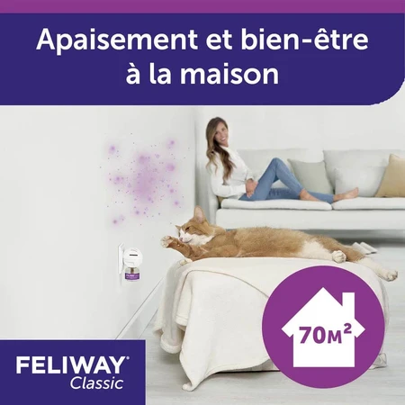 Feliway Classic elektrische feromoonverspreider + 48ml navulling inbegrepen