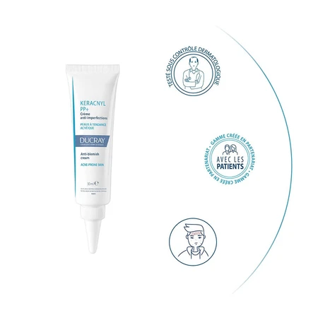 Ducray Keracnyl Crème Apaisante Anti Imperfections PP+ 30ml