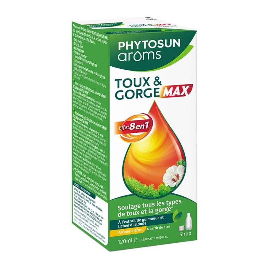 Phytosun Aroms Cough and Throat Syrup Max Action 8 in 1 120ml