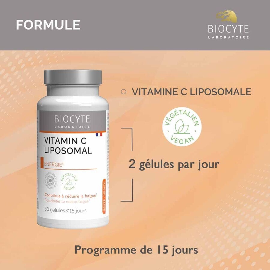 Biocyte Vitamine C Liposomal Energie 30 Gelules
