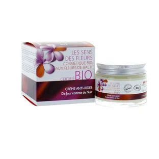 Dr. Theiss Naturwaren Crema biológica antiarrugas de día y de noche con flores de Bach 50ml