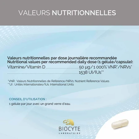 Biocyte Health Liposomal Vitamins D 30 capsules