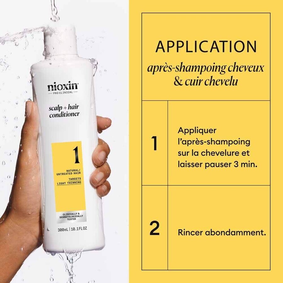 Nioxin System 1 Natürliche Haarspülung für Haar und mäßigen Haarausfall 300 ml