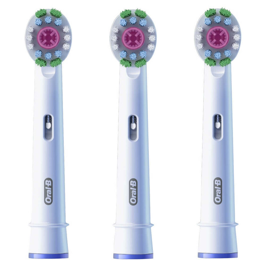 Oral-B 3D White Advanced Brossette pour brosse à dents électrique Avec CleanMaximiser x3