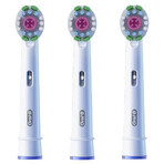 Oral-B 3D White Advanced Brossette pour brosse à dents électrique Avec CleanMaximiser x3 Oral-B 3D White Advanced Brossette pour brosse à dents électrique Avec CleanMaximiser x3