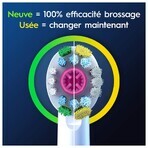 Oral-B 3D White Advanced Brossette pour brosse à dents électrique Avec CleanMaximiser x3 Oral-B 3D White Advanced Brossette pour brosse à dents électrique Avec CleanMaximiser x3